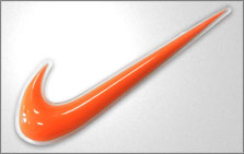 Nike Swoosh silicone label