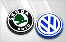 Skoda and Volkswagen silicone zip pulls